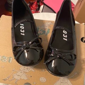 Brand New Black Patent Leather Ballet Flat size 13/1